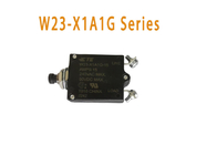 Interruptor térmico montado no painel de 1 pólo 7.5A com atuador Push Pull W23-X1A1G-7.5