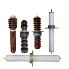 Isoladores de alta tensão de porcelana de tubo redondo 72-100kv Isolador cerâmico de alta tensão