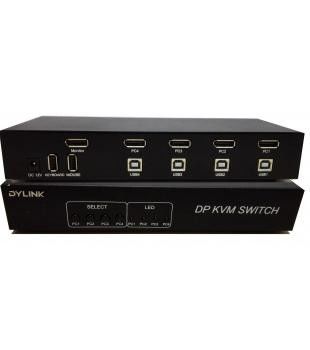 Bom preço. Porto fêmea do interruptor SW1401DP 4 de B 3840x2160 USB KVM em linha