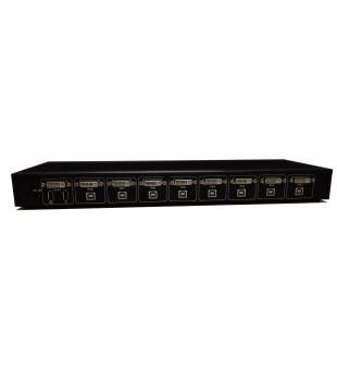 Bom preço. 8 interruptor fêmea portuário da montagem em rack KVM do interruptor SW1801D de DVI KVM em linha