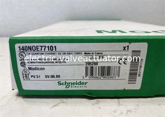 Bom preço. Schneider Modicon Quantum PLC 140NOE77101 MÓDULO ETHERNET 10/100 BASE em linha