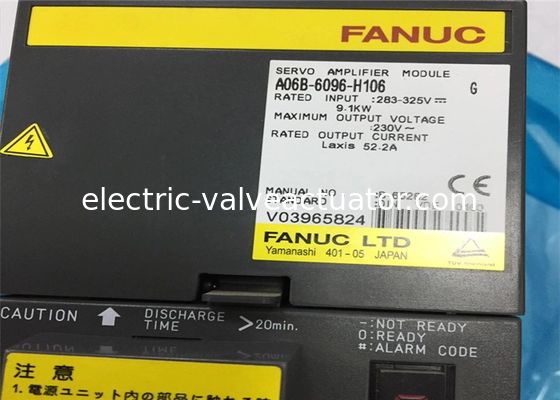 Bom preço. 283-325V,9.1KW A06B-6096-H106 AC Servo Amplifier Fanuc ALPHA SERVO MODULE em linha