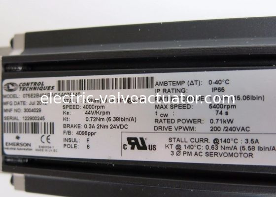 Bom preço. 075E2B401BACAA075140 Servo Motor FM 75 MM Frame Size 220 VAC Standard Peak Torque em linha