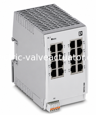 Bom preço. Phoenix Contacto FL SWITCH 2216 Gerenciado Industrial Ethernet Switch∙ 16 Portes DIN-Rail Network Switch em linha