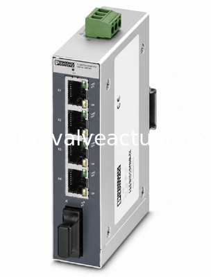 Bom preço. Phoenix Contact FL SWITCH SFNB 4TX/FX 2891027 Comutador industrial híbrido de cobre e fibra para redes de automação em linha