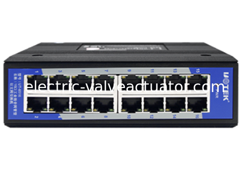 Bom preço. UOTEKUT-6516 Switch Ethernet industrial não gerenciado de 16 portas 10/100M com trilho DIN Switch de rede de temperatura ampla em linha