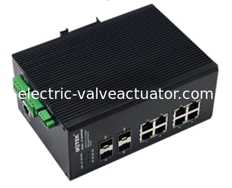 Bom preço. UOTEK UT-66408GM 8GE + 4G Full Gigabit Switch Ethernet Industrial Gerenciado L2 Switch de gerenciamento de rede em linha