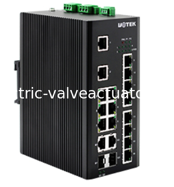 Bom preço. Switch UOTEK UT-6218-2GSFP-POE 16 + 2G Gigabit PoE | Switch Ethernet industrial de uplink de fibra em linha