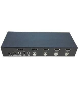 Bom preço. 4 interruptor Desktop portuário SW2401DP DYLINK de DC12V 3840x2160 KVM em linha