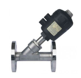 Bom preço. PTEF que sela a flange pneumática manual da válvula de ângulo 16bar YJ4P1FP16-Q em linha