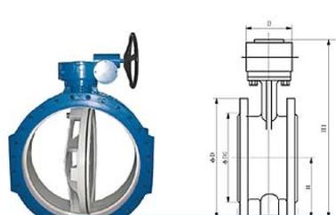 Bom preço. FBGXD342 Bi - excêntrica assento soft wormed válvula de borboleta 0.6MPa, 1.0MPa, 1.6 MPa em linha