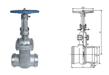 Bom preço. DS / aço vazado de Pipeline Z64H gate água válvula selada com flange e solda em linha